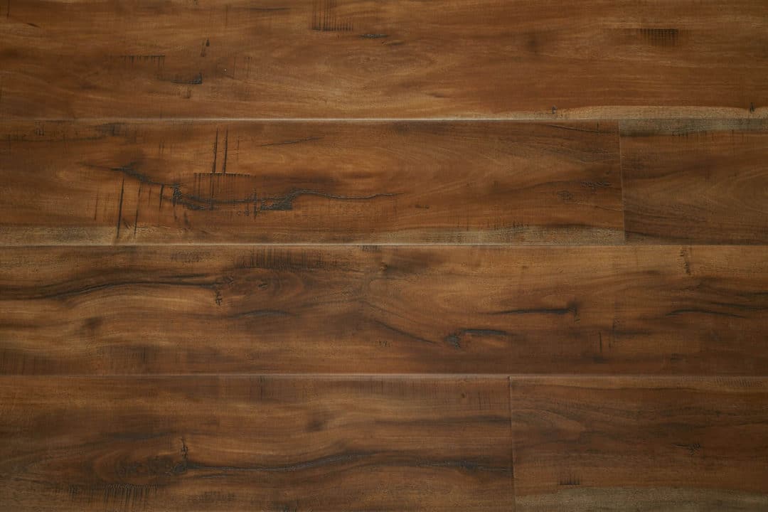 Rustic walnut hardwood flooring