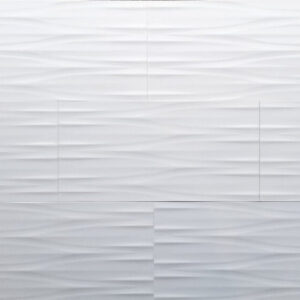 3D Arrow White Polished Wall