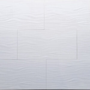 3D Muscle White Polished Wall