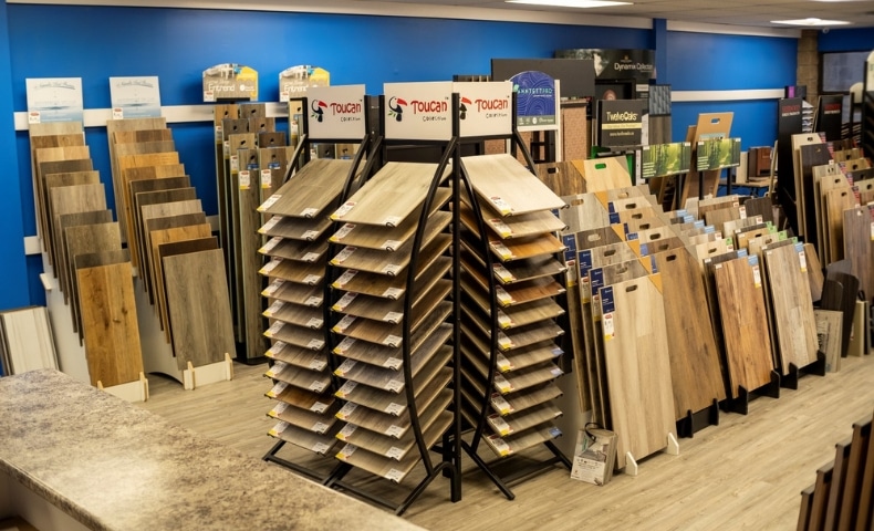 Flooring Liquidators Ottawa flooring product displays