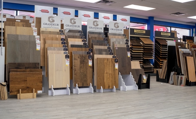 Flooring Liquidators Ottawa hardwood flooring showroom displays