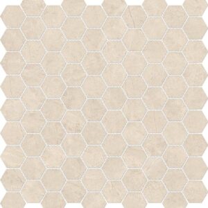 Allure ivory hexagon mosaics