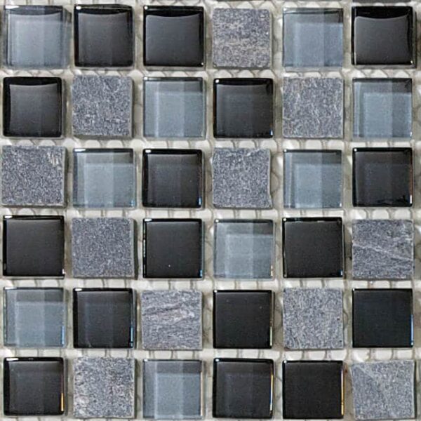 ANATOLIA TILE - BLISS GLASS + SLATE/QUARTZ MOSAICS