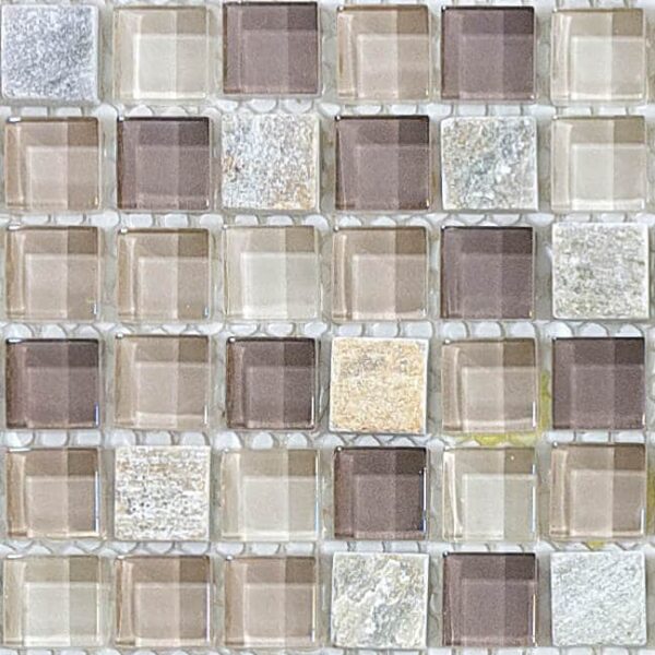 ANATOLIA TILE - BLISS GLASS + SLATE/QUARTZ MOSAICS