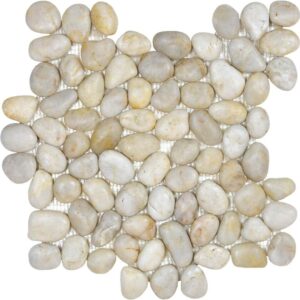 Cream anatural pebbles