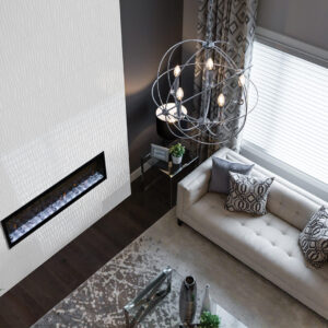 White oblique wall tile