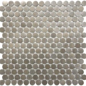 Nickel penny round mosaics