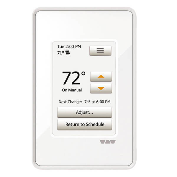 SCHLUTER®-DITRA-HEAT-E-RT PROGRAMMABLE TOUCHSCREEN THERMOSTAT