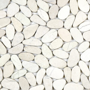 Serenity Ivory zen pebble mosaics