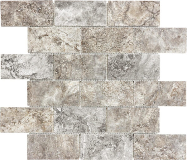 ANATOLIA TILE – SILVER ASH TRAVERTINE 16 x 16