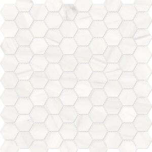 Suave bianco hexagon mosaics