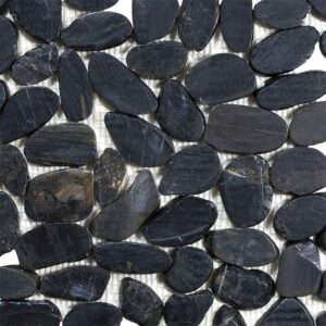 Tahitian Black zen pebble mosaics