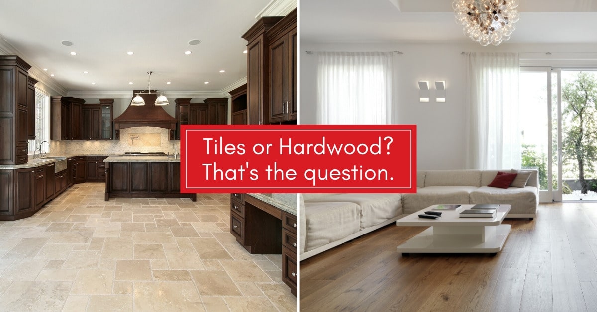 tile flooring or hardwood flooring