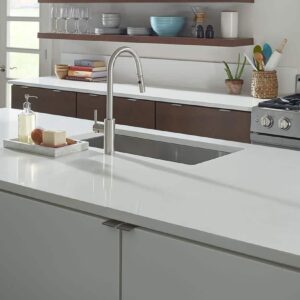 Arctic White Quartz Kitchen