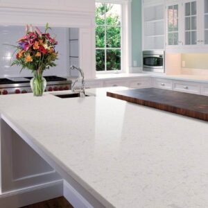 Glacier White Quartz Kitchen