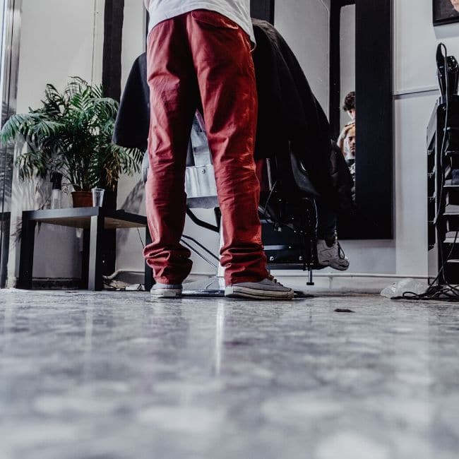 flooring for barber shop