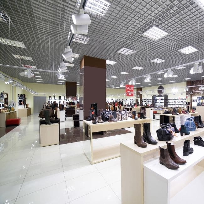 tile floors retail space