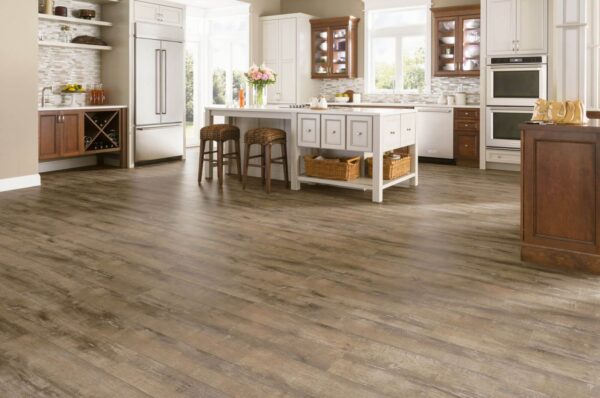 ARMSTRONG FLOORING - BRUSHED OAK RIGID CORE - BROWN