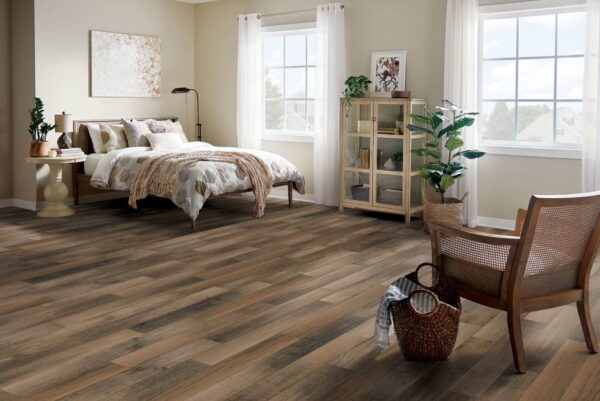 ARMSTRONG FLOORING - TEXTURED TIMBERS RIGID CORE - SMOKEY BROWN