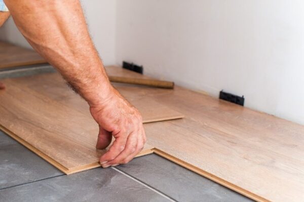 Laminate flooring Installation project.