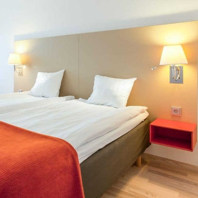 wood flooring for warm hotel room