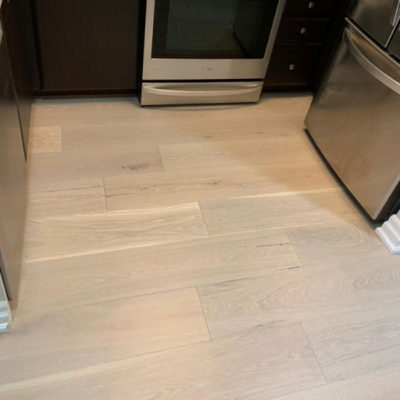 engineered hardwood installation project in  toronto