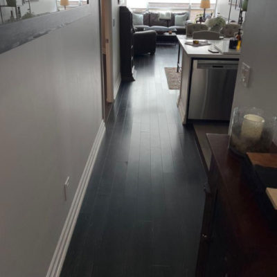 toronto engineered hardwood installation project