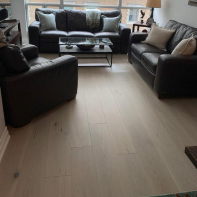 toronto engineered hardwood installation project