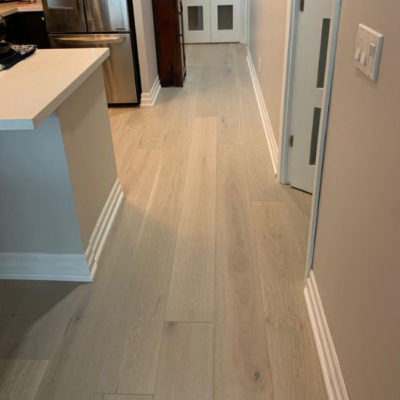 engineered hardwood installation project in  toronto