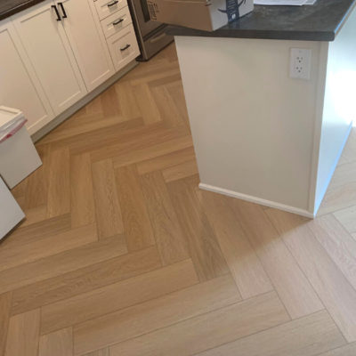 herringbone vinyl installation in ottawa