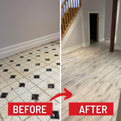 laminate flooring installation in toronto before and after
