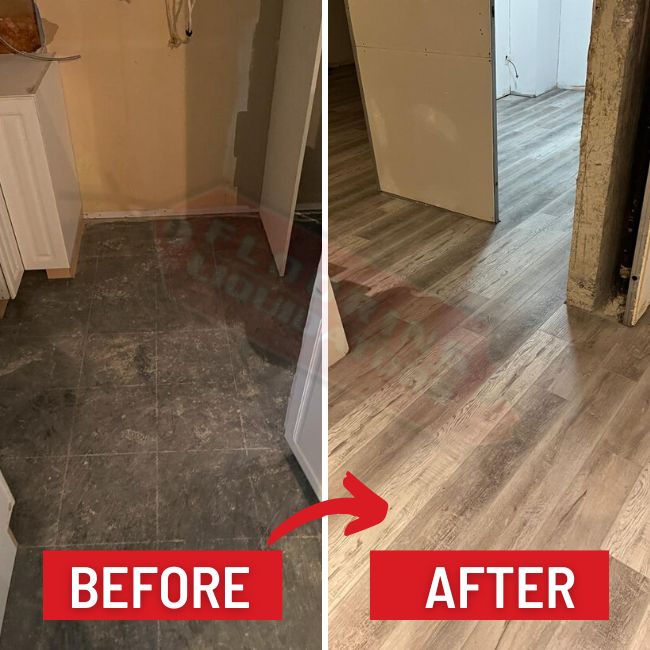 switching hardwood floors barrie before after