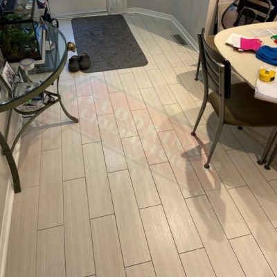 vinyl tile click flooring project in mississauga