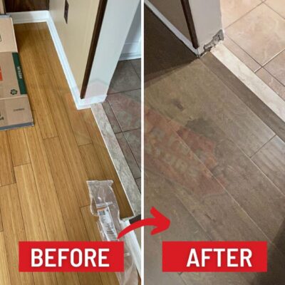 engineered hardwood replacement in mississauga before and after