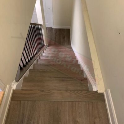 replacing floors on staircase mississauga01