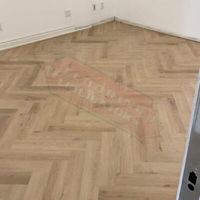 richmond hill vinyl click herringbone installation