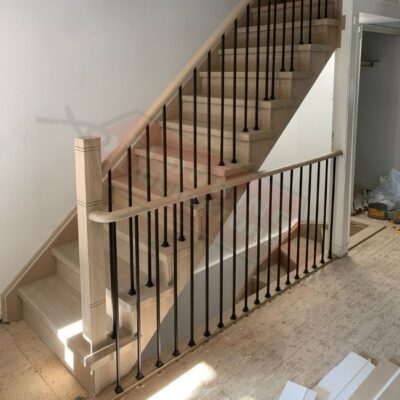 modern stairway flooring installation