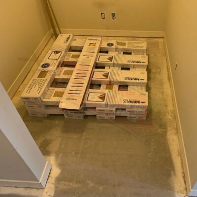 renovating condo with vinyl floors