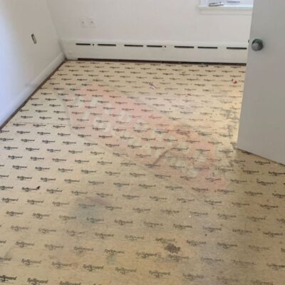 vinyl flooring installed in renovated home