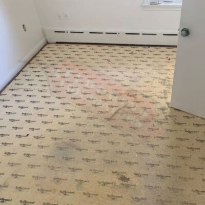 vinyl flooring installed in renovated home