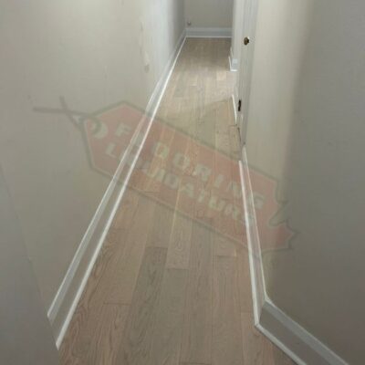 installing engineered hardwood floor through home