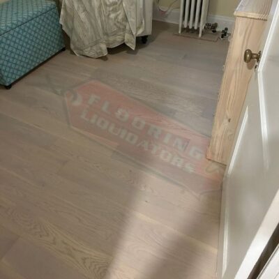 installing engineered hardwood through home