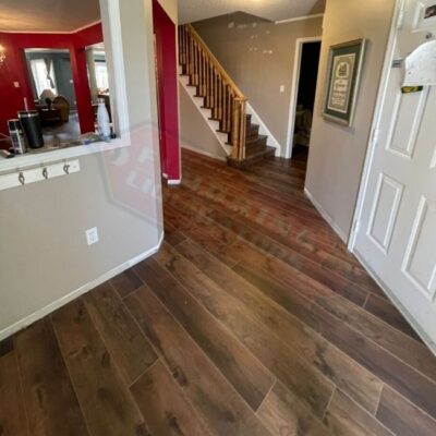 replacing old floors with new vinyl floors