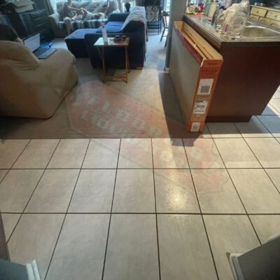 replacing old tile with new vinyl floors