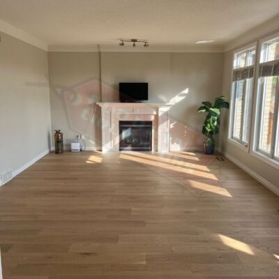 engineered hardwood floors installation in bright home