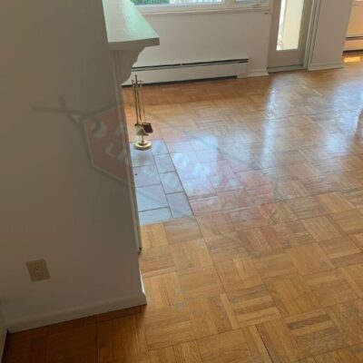 replacing old apartment floors with vinyl