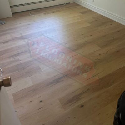 vinyl floors installed in apartment upgrade