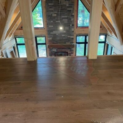 engineered hardwood installed in new house build