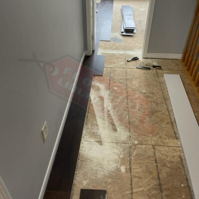 installing new vinyl click floors in house