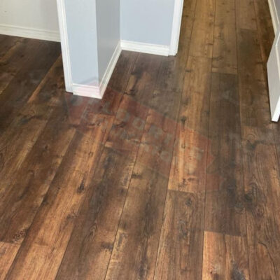 new vinyl click flooring installation in house